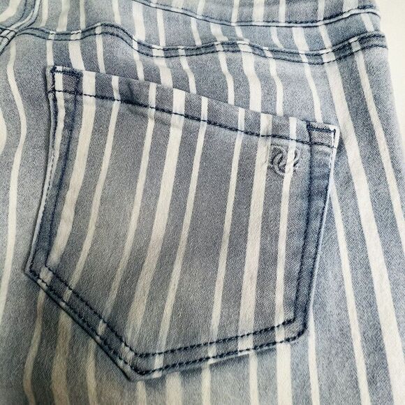 DG2 Diane Gilman SP FLEX stretch Sailor Pedal Pusher Capri Stripe Pants NICE 762 - Picture 7 of 12